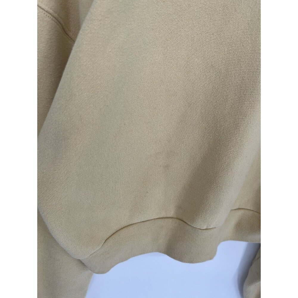 TnA Yellow Cozy Perfect Fleece Mockneck Quarter zip Sweatshirt Medium - Picture 4 of 4